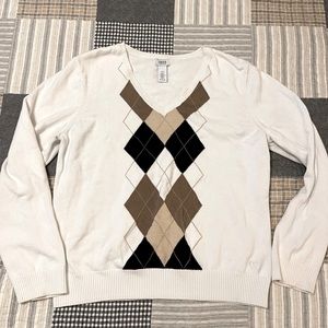 Izod ladies argyle sweater